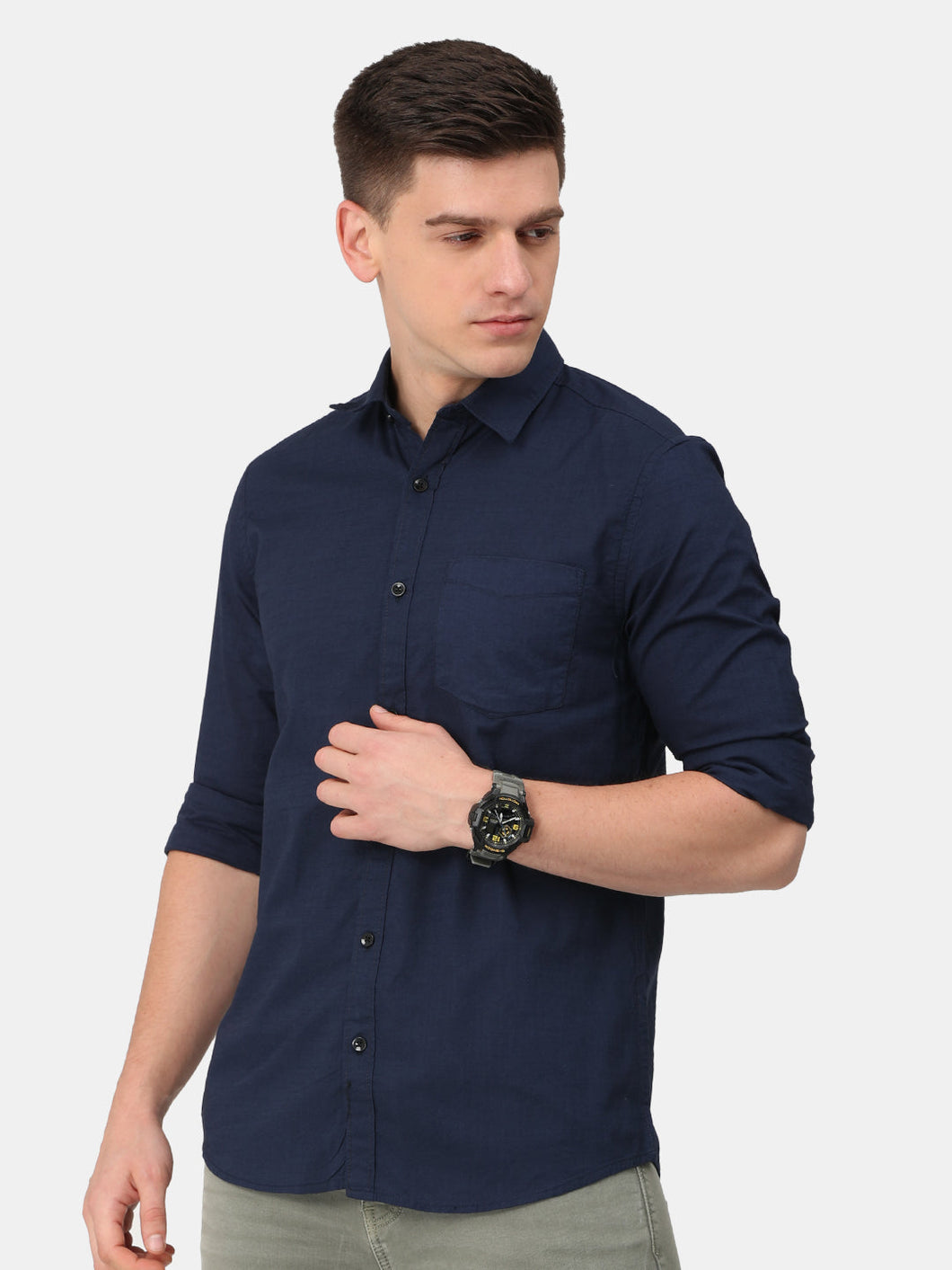 Dark Blue Shirt Shirt www.epysode.in 