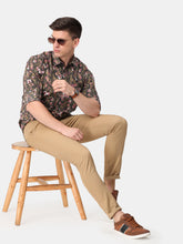 Load image into Gallery viewer, Dark Grey Floral Print Shirt Shirt www.epysode.in 
