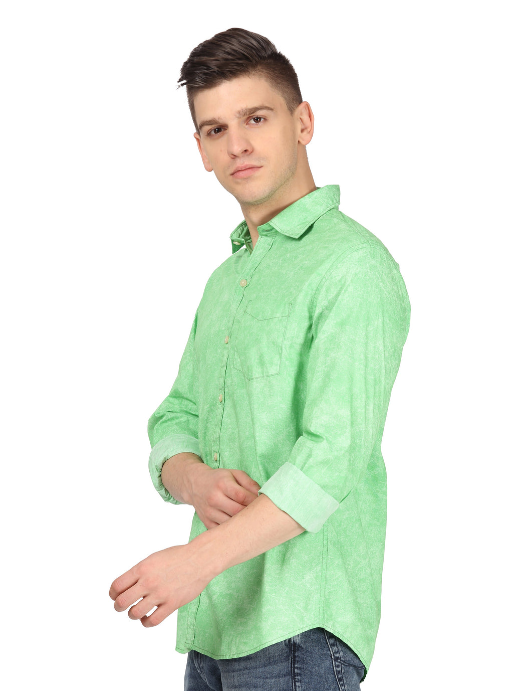 Green Solid Shirt Shirt www.epysode.in 