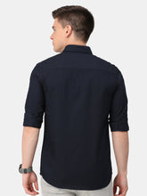 Load image into Gallery viewer, Navy Cotton Solid Shirt Shirt www.epysode.in 
