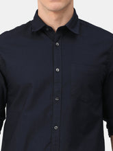 Load image into Gallery viewer, Navy Cotton Solid Shirt Shirt www.epysode.in 
