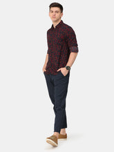Load image into Gallery viewer, Navy Floral Viscose Shirt Shirt www.epysode.in 
