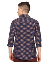 Load image into Gallery viewer, Navy Geometric Print Shirt Shirt www.epysode.in 
