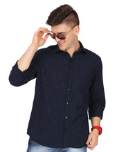Load image into Gallery viewer, Navy Neps Solid Shirt Shirt www.epysode.in 
