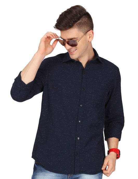 Navy Neps Solid Shirt Shirt www.epysode.in 