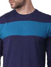 Load image into Gallery viewer, Navy Panel T-shirt t-shirt www.epysode.in 
