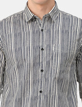 Load image into Gallery viewer, Navy Striped Shirt Shirt www.epysode.in 

