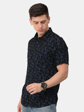 Load image into Gallery viewer, Navy Viscose Shirt Shirt www.epysode.in 
