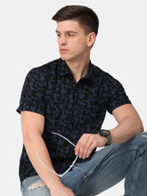Load image into Gallery viewer, Navy Viscose Shirt Shirt www.epysode.in 
