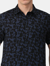 Load image into Gallery viewer, Navy Viscose Shirt Shirt www.epysode.in 
