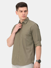 Load image into Gallery viewer, Olive Green Solid Shirt Shirt www.epysode.in 
