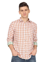 Load image into Gallery viewer, Orange Checks Shirt Shirt www.epysode.in 
