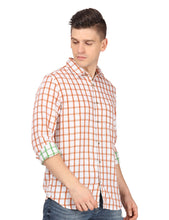 Load image into Gallery viewer, Orange Checks Shirt Shirt www.epysode.in 
