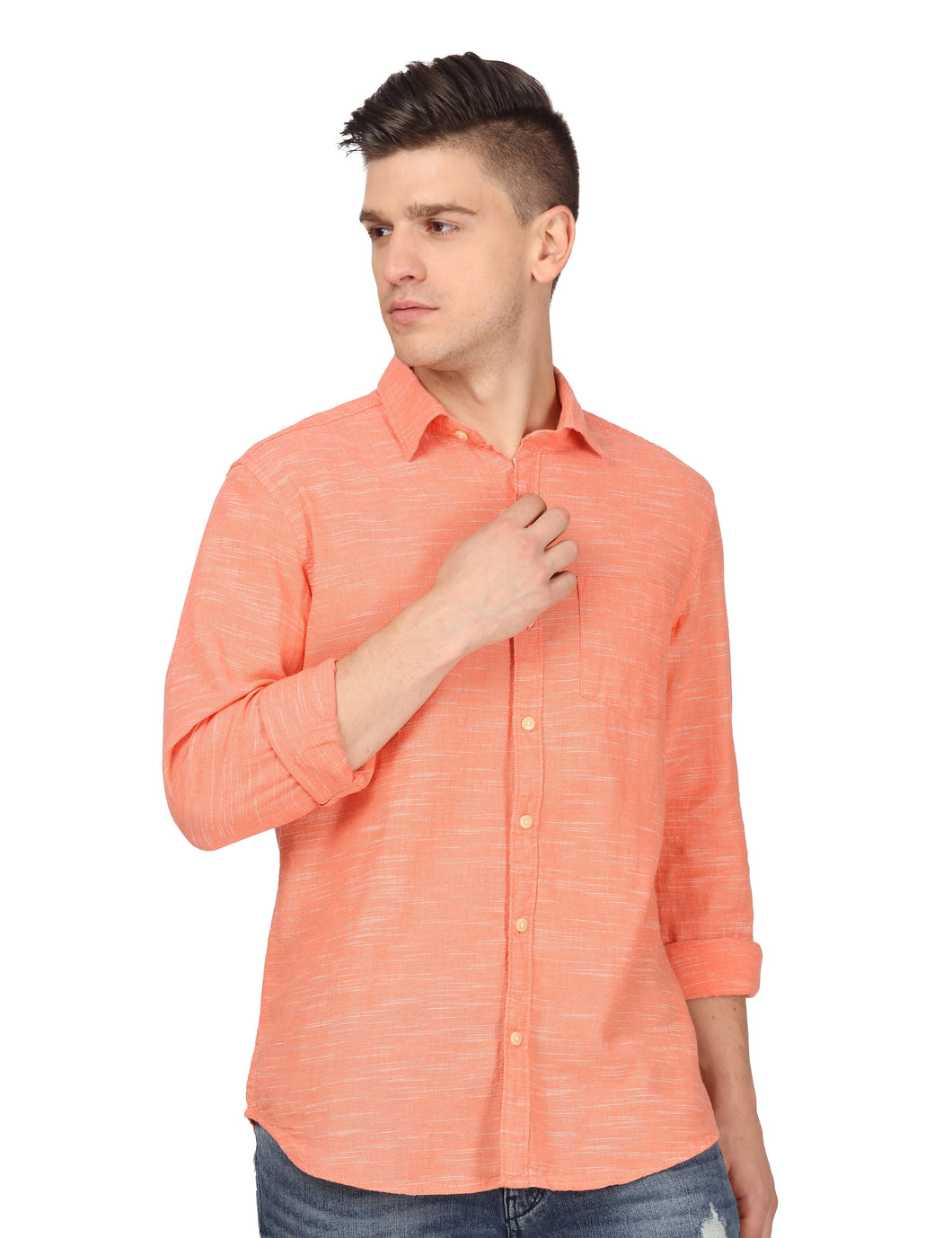 Orange Solid Shirt Shirt www.epysode.in 
