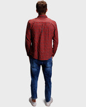 Load image into Gallery viewer, Red Cotton Twill Checks Shirt Shirt www.epysode.in 

