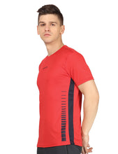 Load image into Gallery viewer, Red Panelled Sports T-Shirt T-Shirt www.epysode.in 
