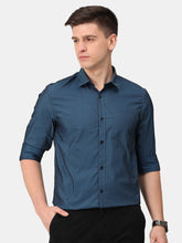 Load image into Gallery viewer, Solid Navy Shirt Shirt www.epysode.in 
