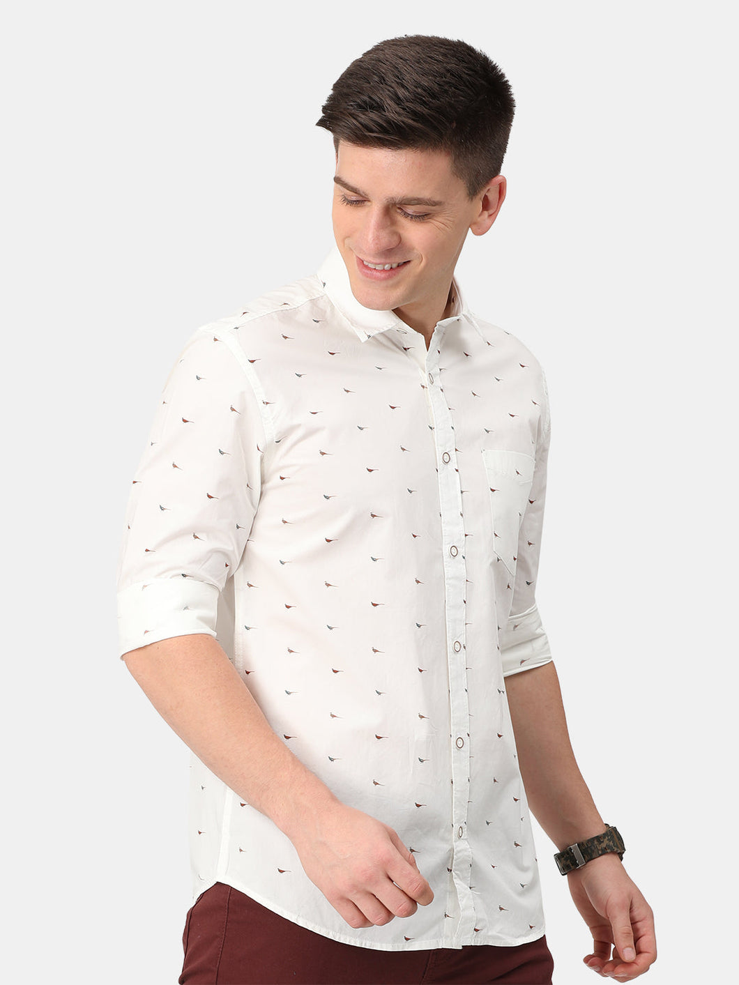 White Bird Print Shirt Shirt www.epysode.in 