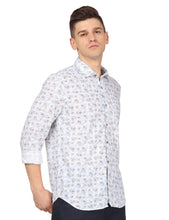 Load image into Gallery viewer, White Floral Print Shirt Shirt www.epysode.in 
