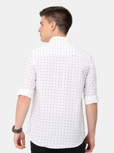 Load image into Gallery viewer, White Geometric Print Shirt Shirt www.epysode.in 
