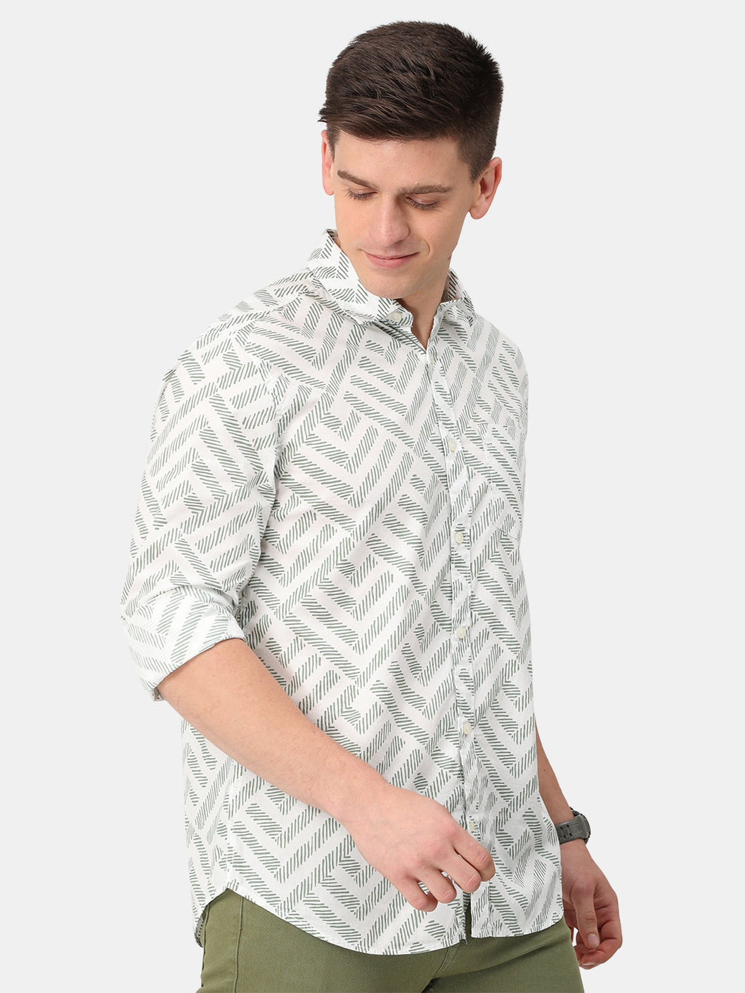 White Printed Shirt Shirt www.epysode.in 