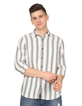Load image into Gallery viewer, White Stripes Shirt Shirt www.epysode.in 
